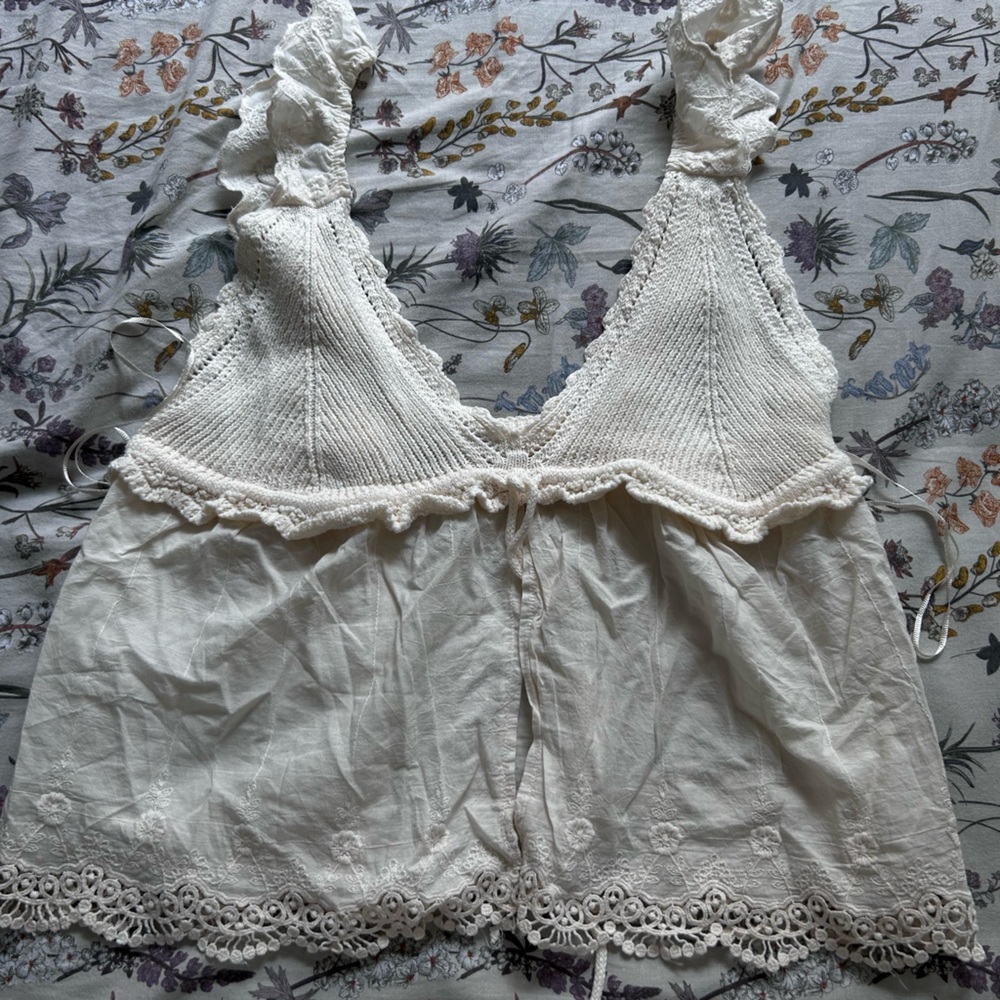 Zara Cream Lace Bandeau